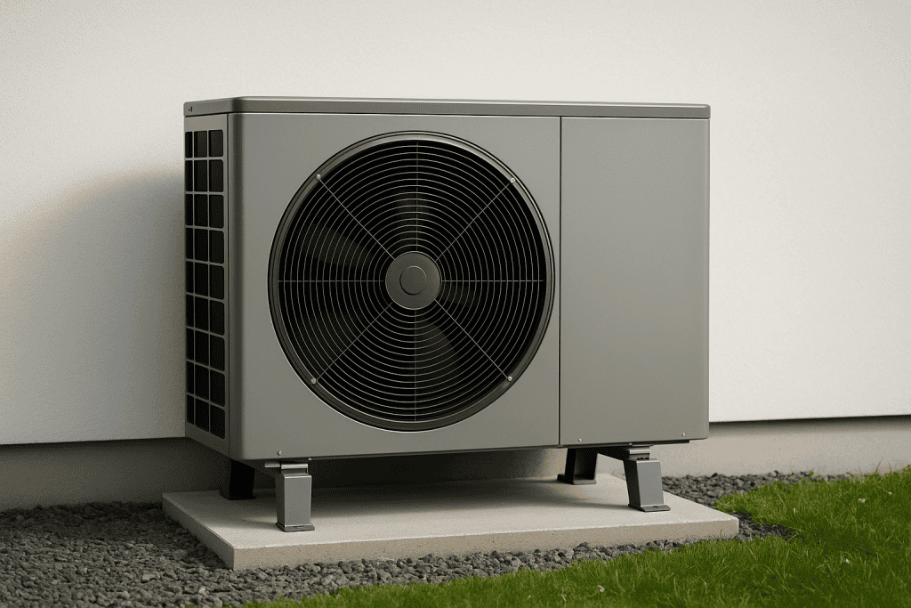 Air source heat pump or boiler
